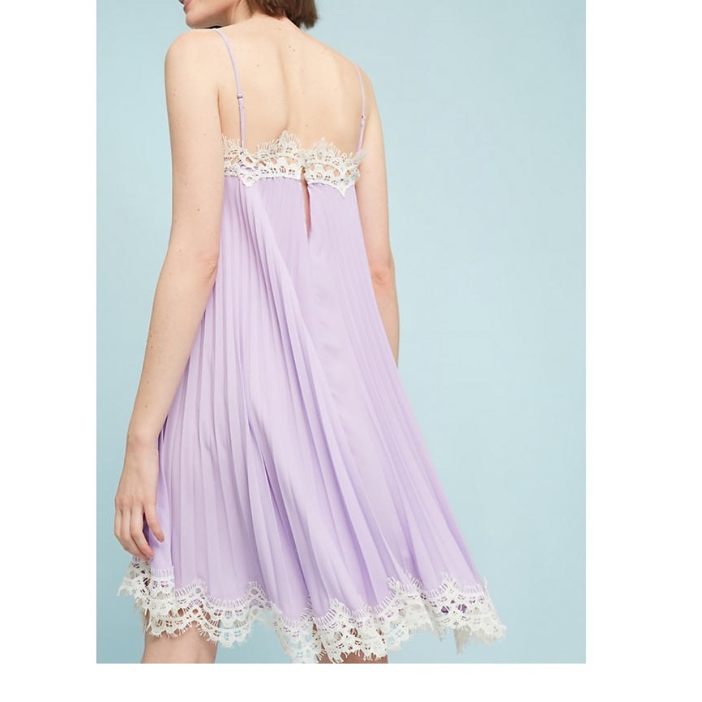 Anthropologie Pleated Slip Dress  new - Picture 2 of 8